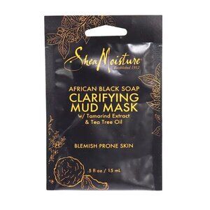 African Black Soap Clarifying Mud Mask by Shea Moisture for Unisex - 0.5 oz Mask